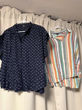 Set of Two Eddie Bauer Camp Shirts